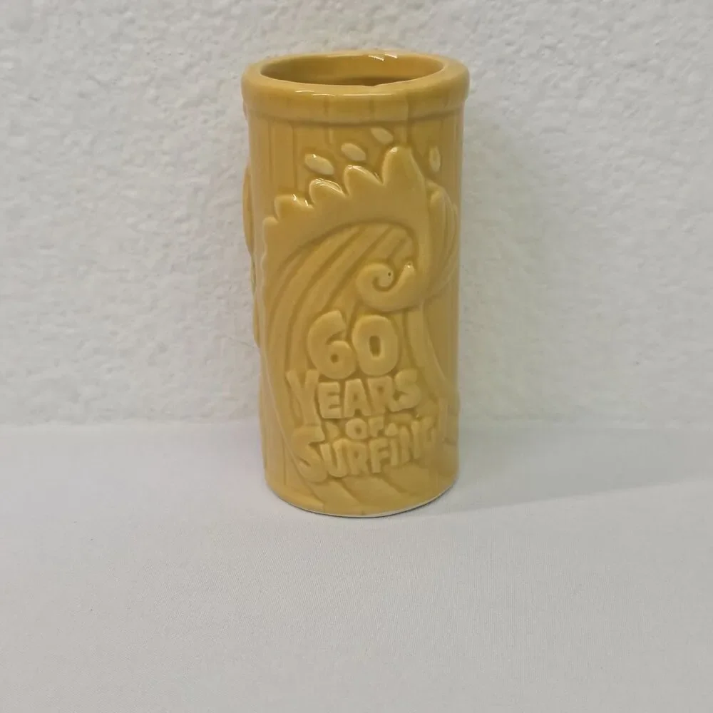 Ceramic Tiki tall shot glass RON JON Surf Shop 